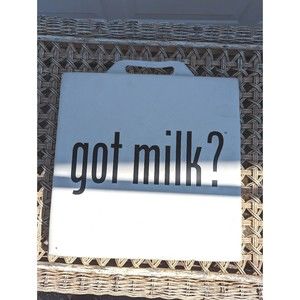 Vintage Got Milk? Dairy Farmers Incorporated Stadium Seat Cushion Heavy Plastic